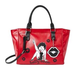 Betty Boop Red Tote Bag